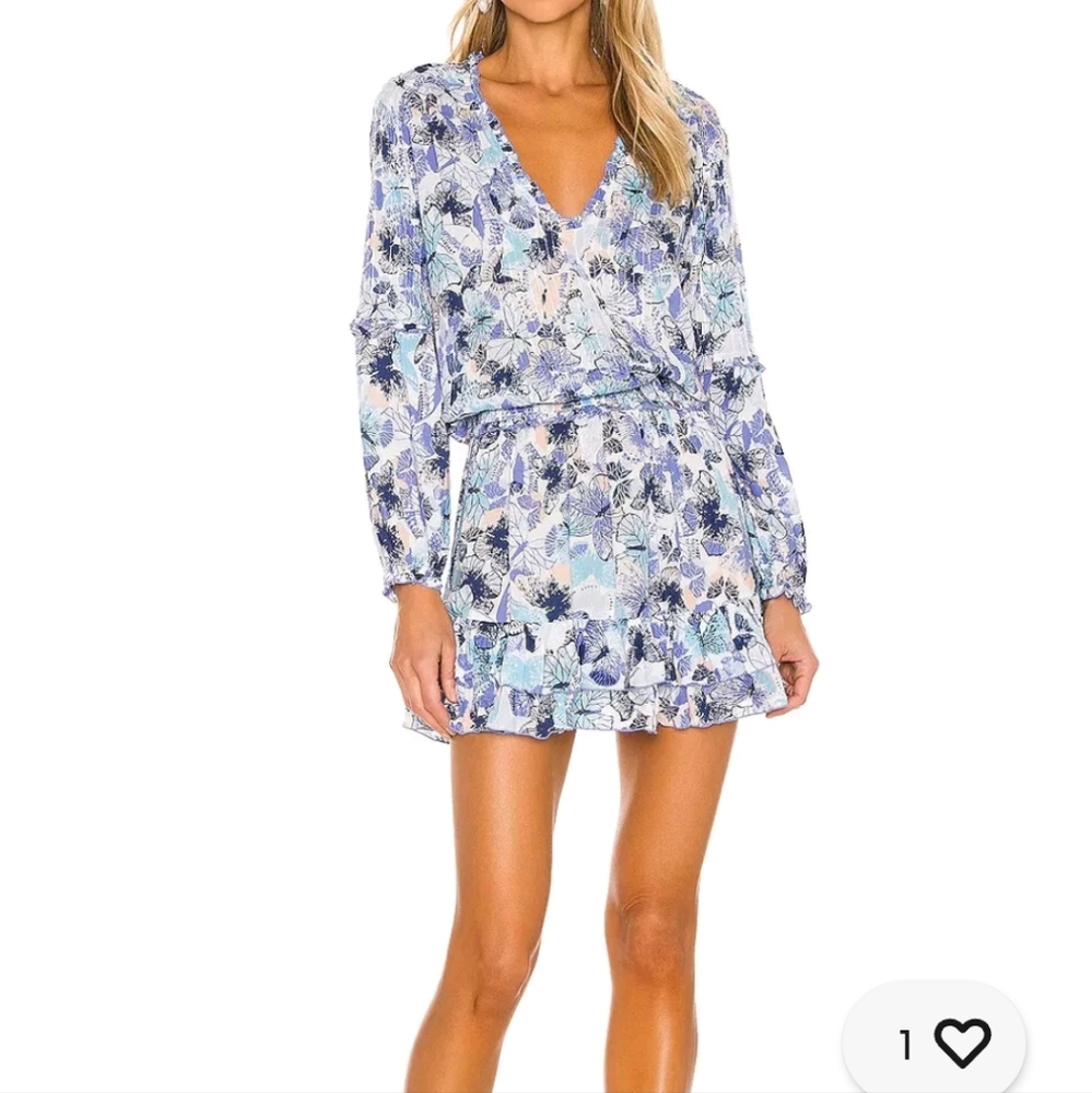 Poupette St. Barth Ilona Butterfly Mariposa Mini Dress Size Large